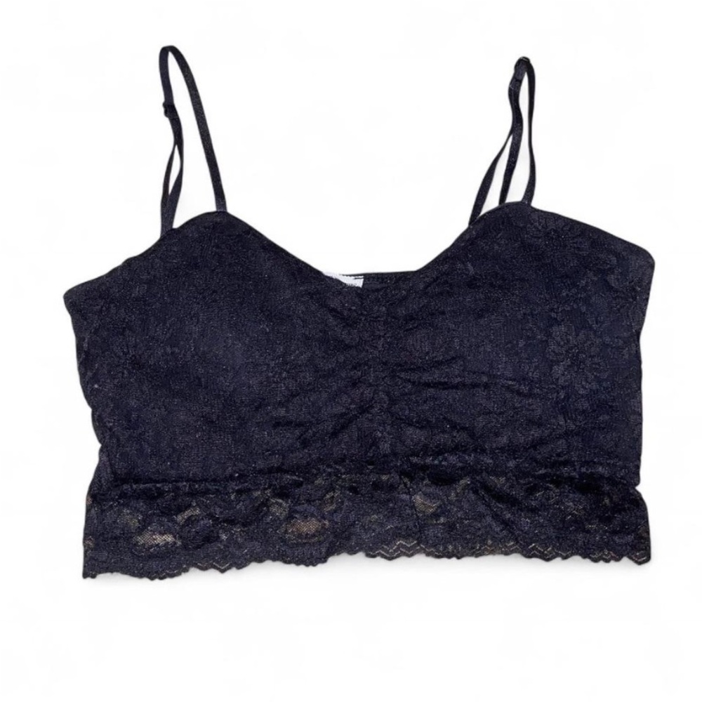 Zenana Outfitters Black Lace Bandeau